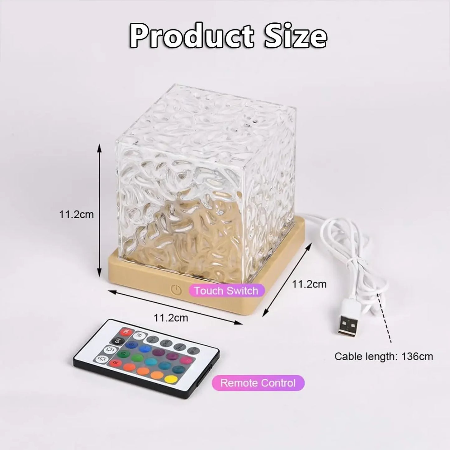 Ocean Wave Projector Night Light LED Lamp For Home Office