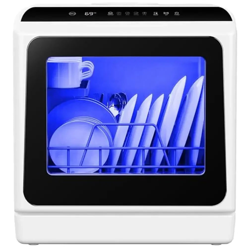 Complete Home And Apparel Countertop Dishwasher 6 Modes LED
