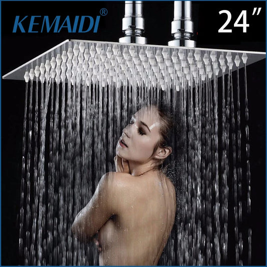 MEKKHALA Kemaidi Rainfall Square Shower Head Stainless Steel