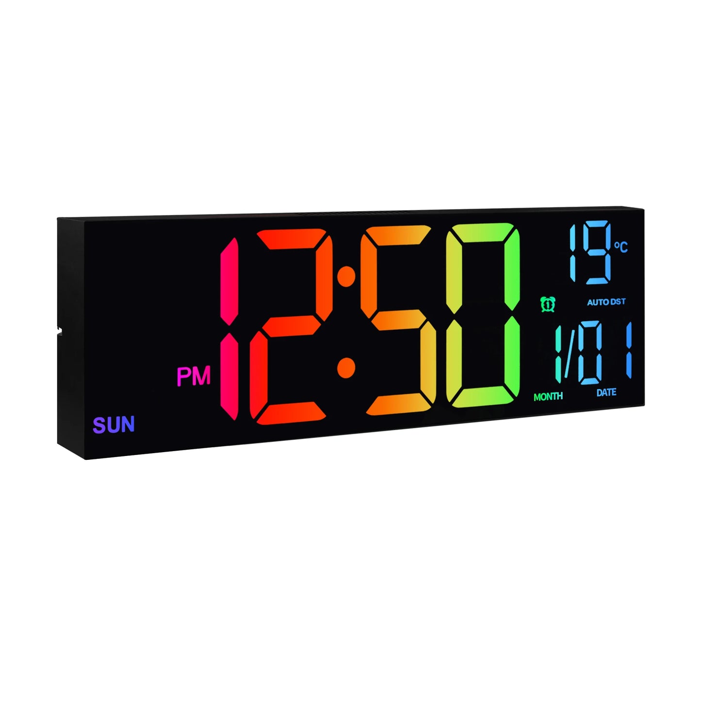 Hignconcerned Digital Wall Clock With Large LED Display
