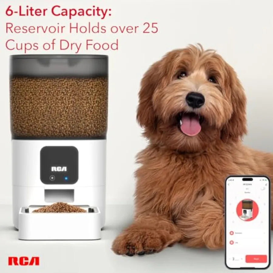 Smart Pet Feeder With WiFi App Control Rabbits Cats Dogs
