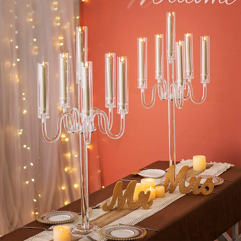 Complete Home And Apparel Acrylic Candle Holder Centerpiece