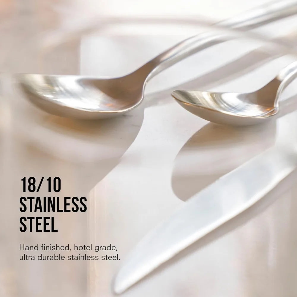 Public Goods Dishwasher Safe Stainless Steel Flatware Set