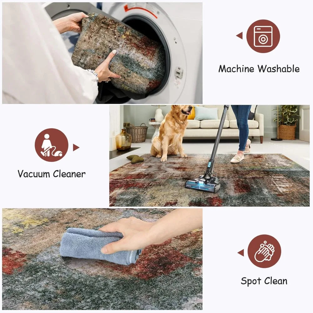 Stain Resistant Plush Nylon Rug For Modern Living Rooms