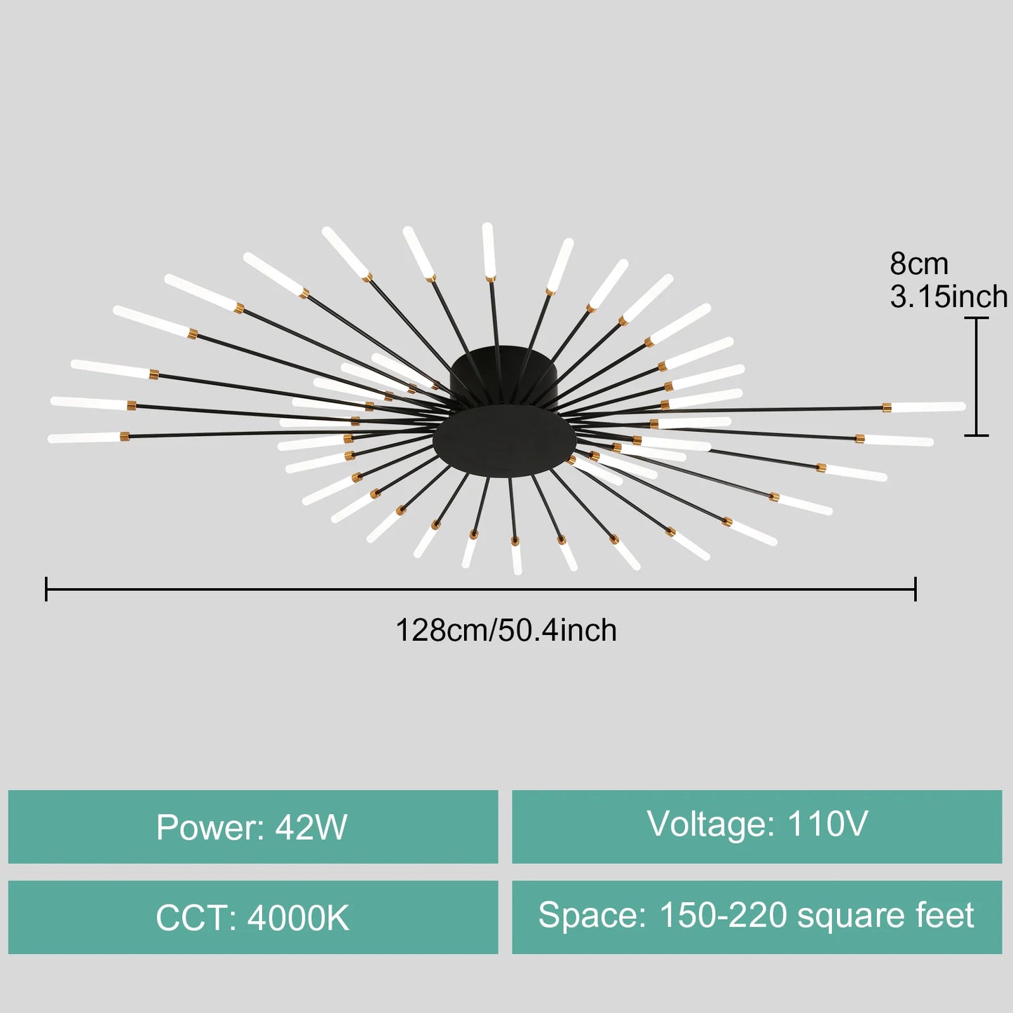 LED Ceiling Light For Living Room And Bedroom AC 90 260V
