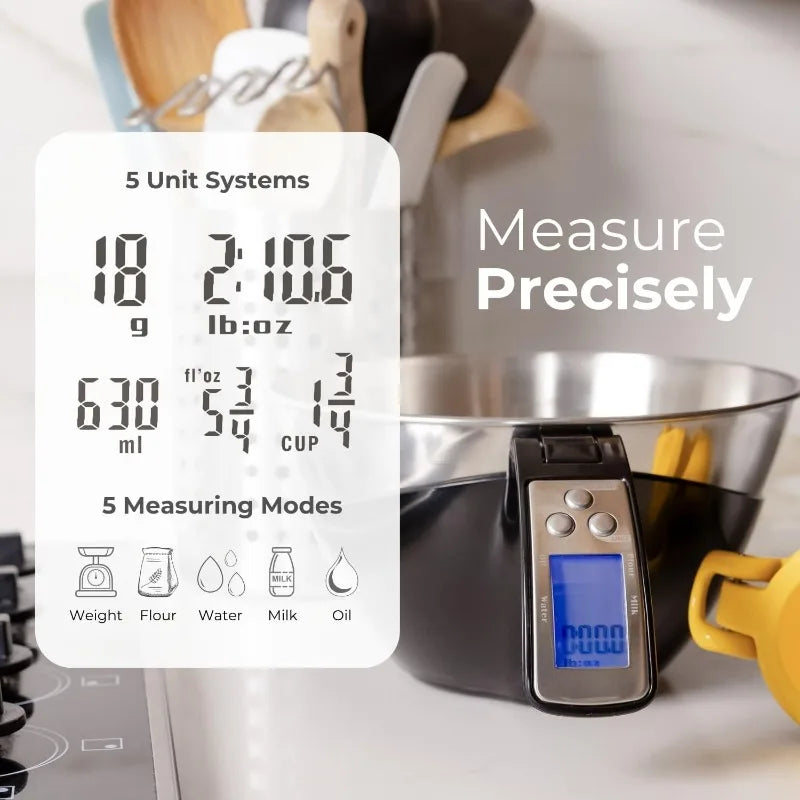 Hign-concerned Digital Kitchen Scale With Removable Bowl