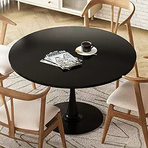 Pedestal Dining Table Mid Century Modern Design Elegant