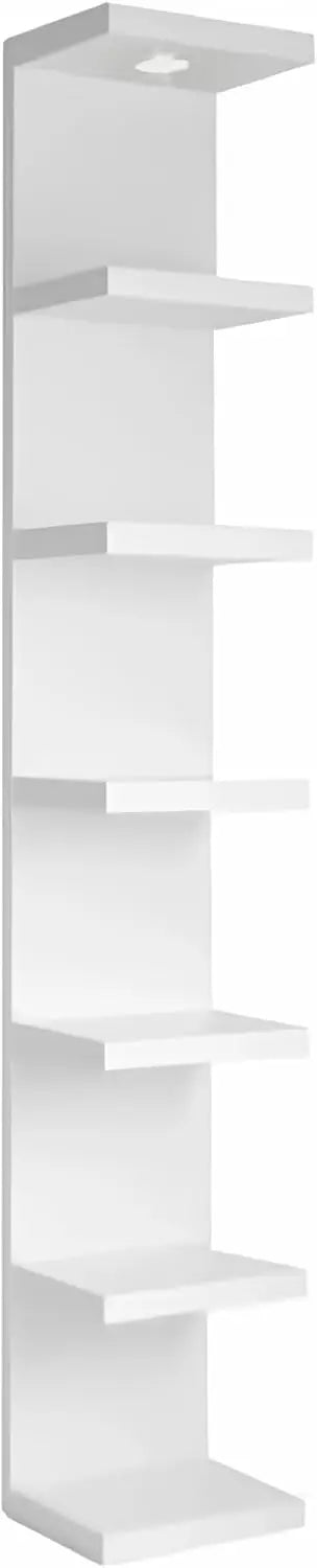 Hign-concerned Versatile 7 Tier Wall Shelf Unit LED Light