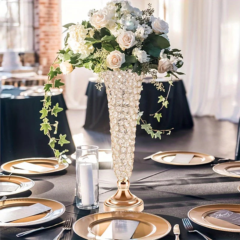 Complete Home and Apparel Crystal Vases Centerpiece Decor