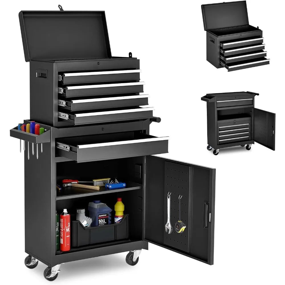 Guangbai Tool Chest 5 Drawer Rolling Storage Cabinet