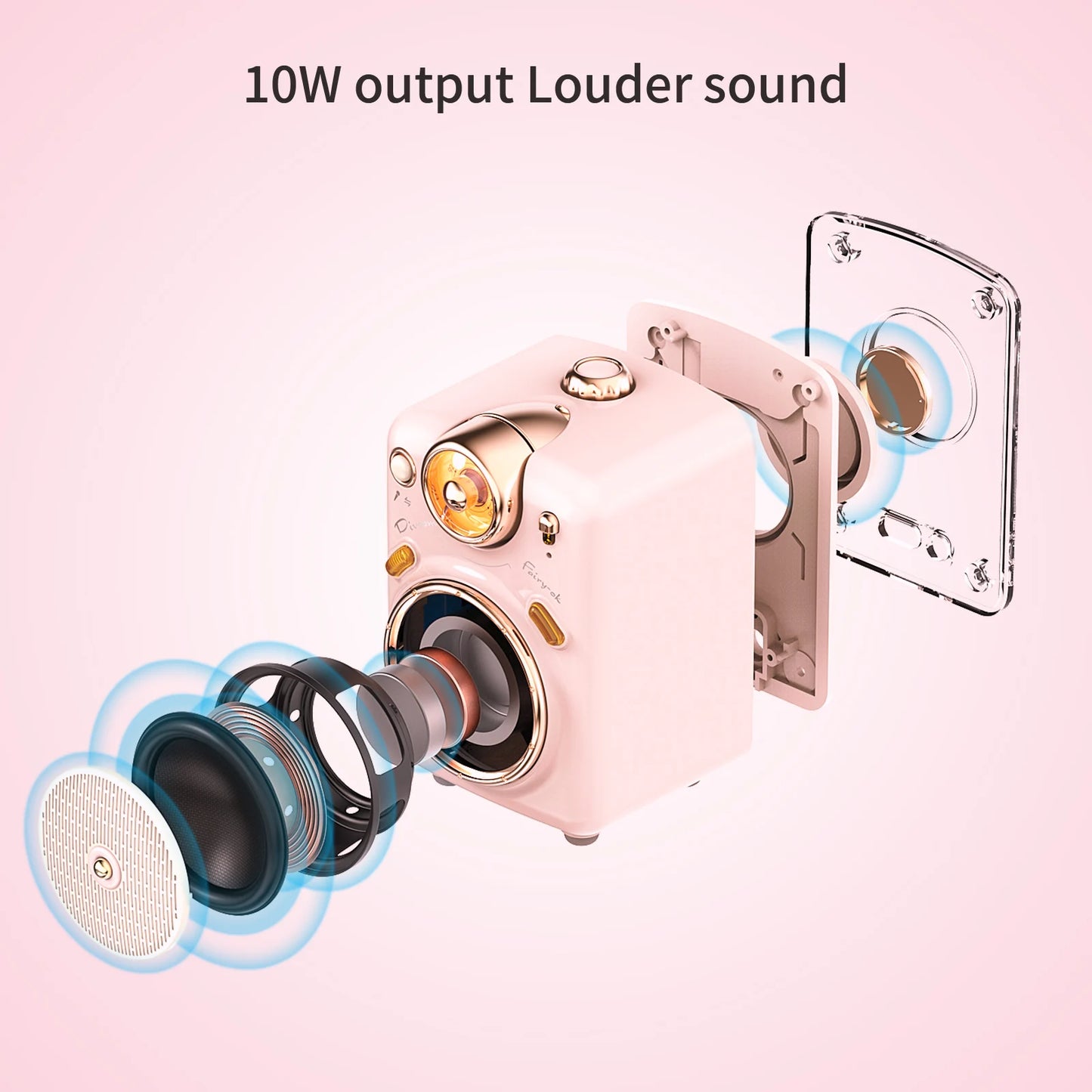 Divoom Fairy OK Retro Mini Karaoke Speaker With Microphone