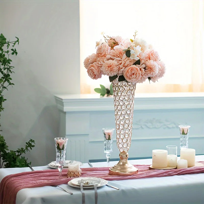 Complete Home and Apparel Crystal Vases Centerpiece Decor