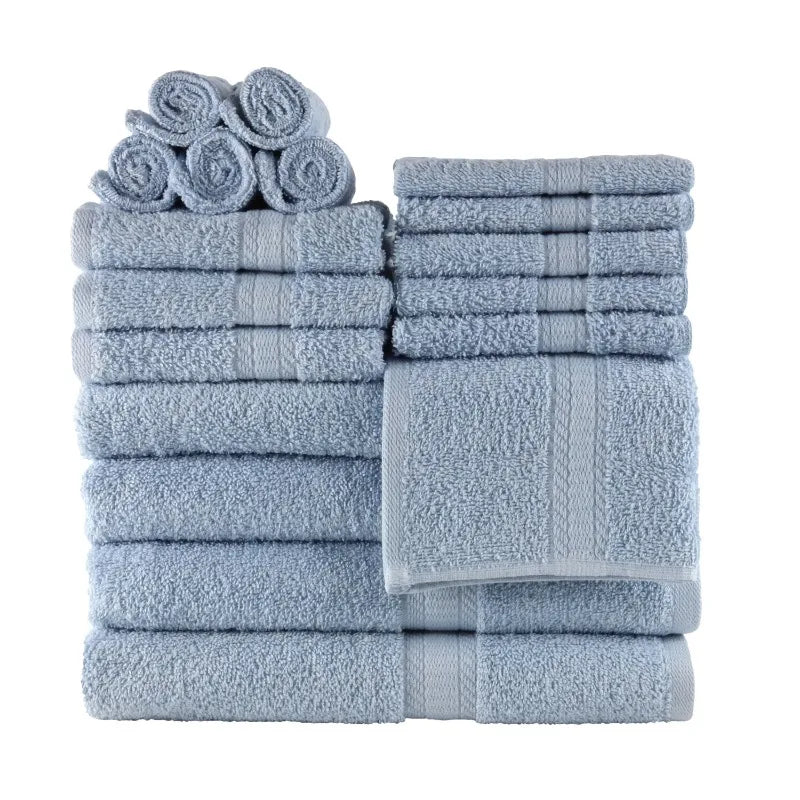 Guangdong Cotton Towel Set 18 Piece Soft And Absorbent