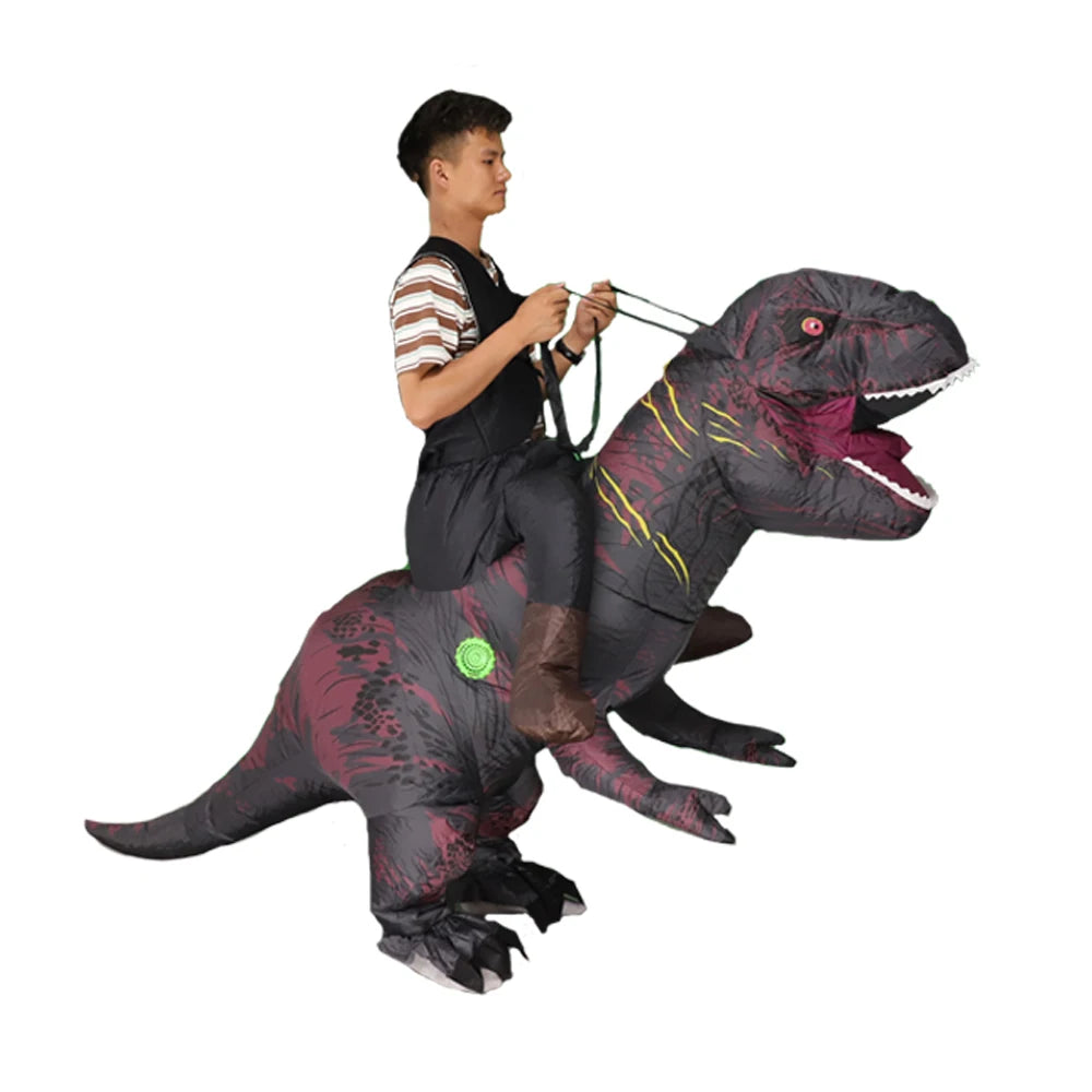 Rysotowy Halloween Inflatable Adult Ride On Dinosaur Costume