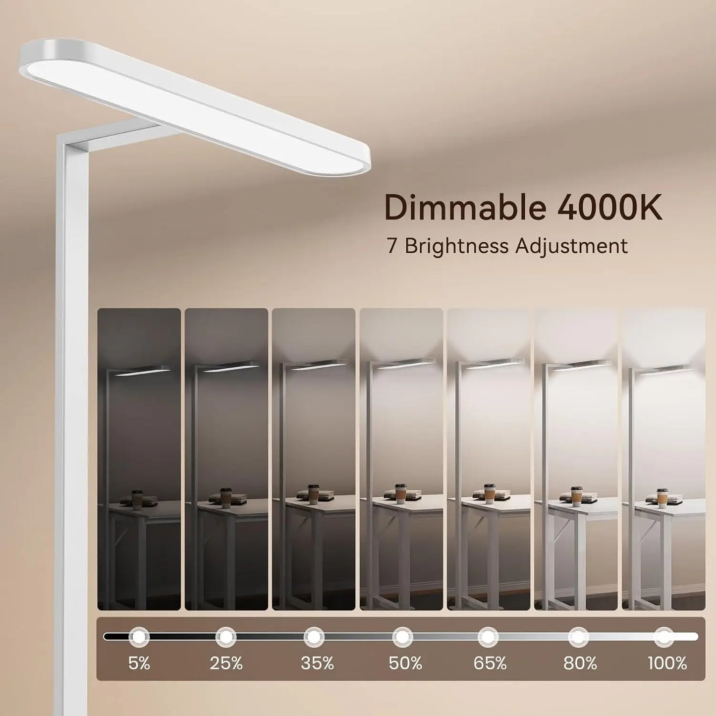 Hign-concerned Dual Lighting Floor Lamp 9000LM 4000K