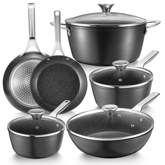Complete Home Apparel BEZIA Induction Cookware Nonstick Set