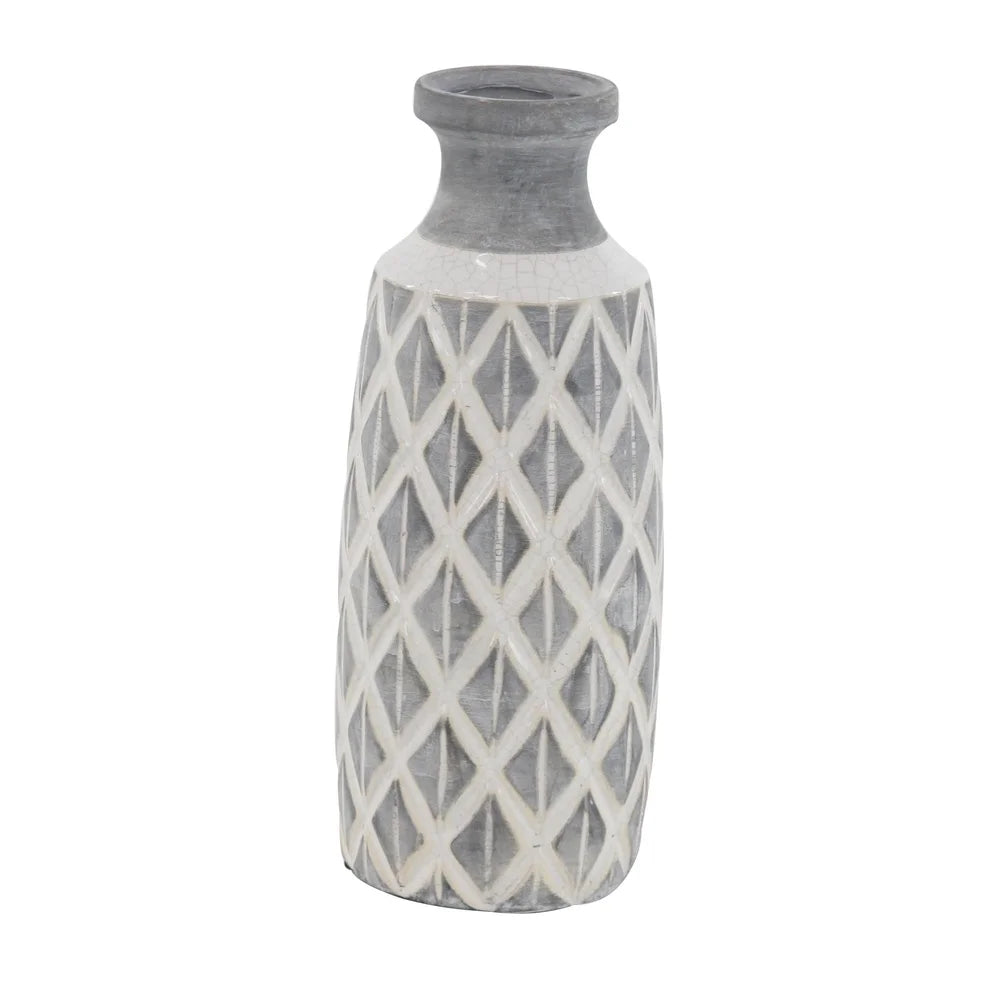 XMSJ Ceramic Vase Coastal Centerpiece Stoneware Indoor