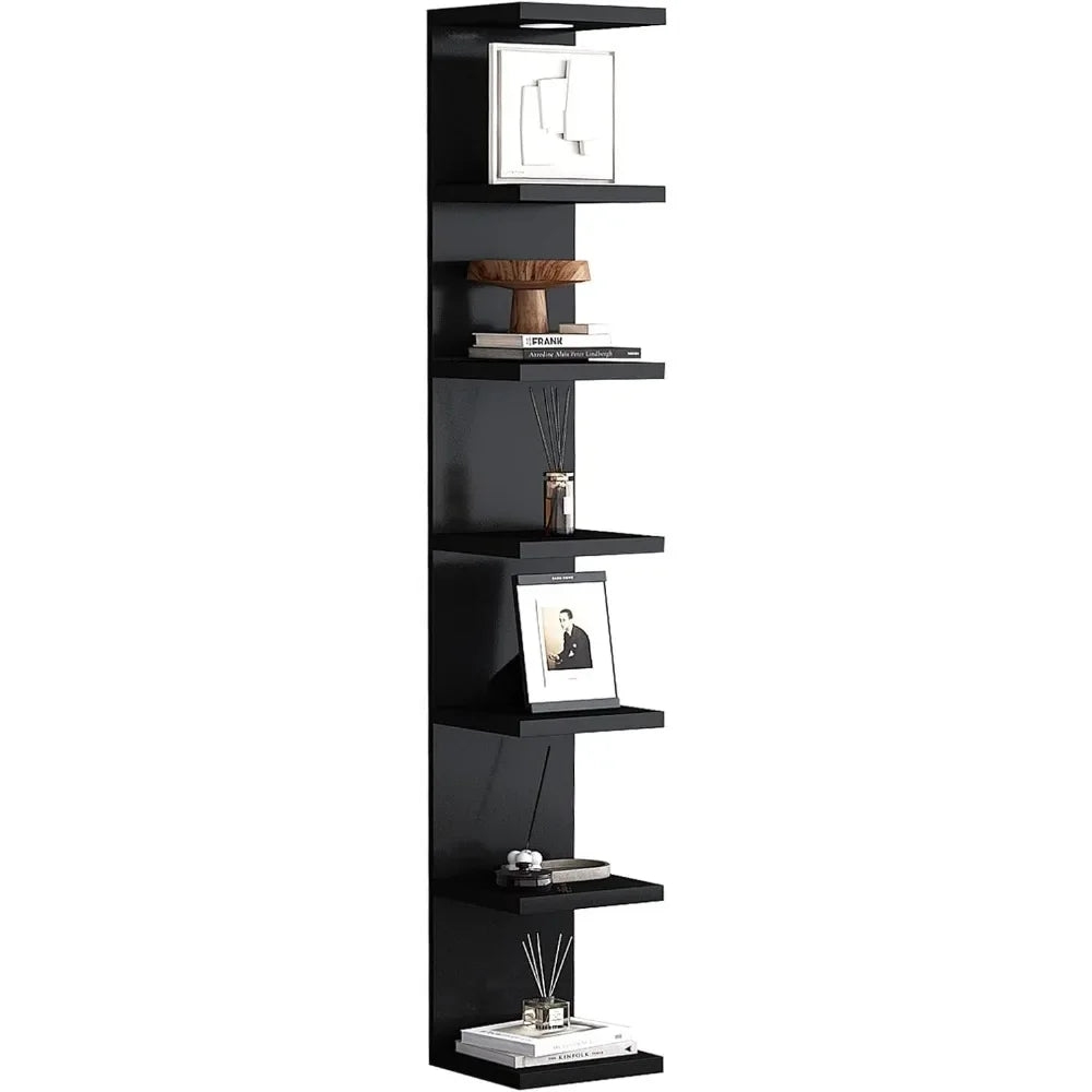 7 Tier Wall Shelf Unit Display Floating Shelf With LED