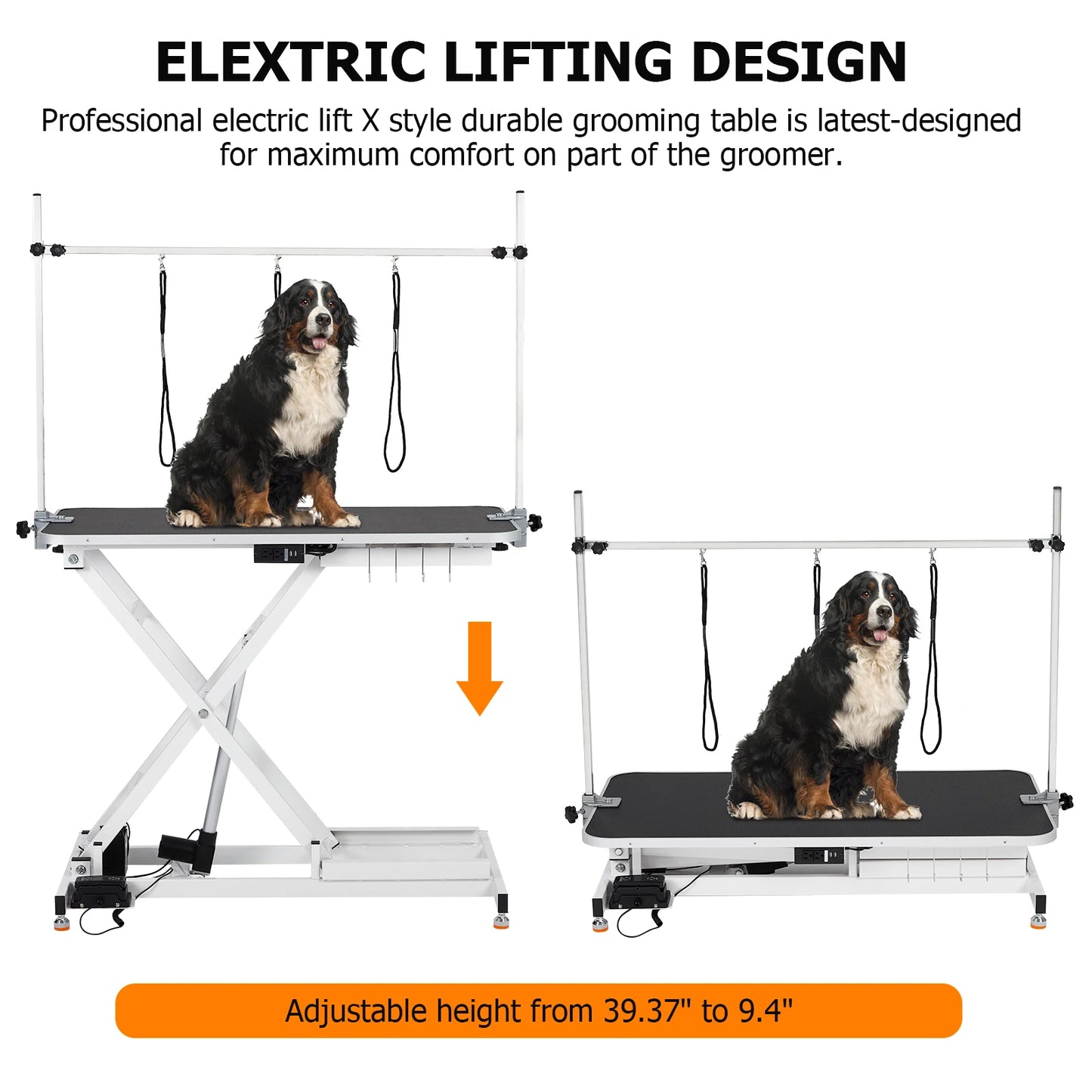 Twister.CK Electric Lift Dog Grooming Table For Large Dogs
