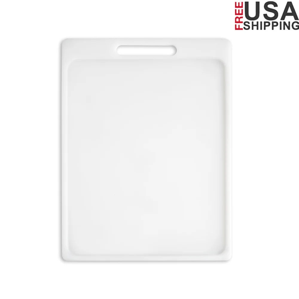 XMSJ Non Slip Cutting Board With Juice Groove Easy Clean