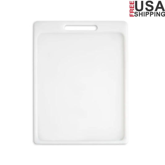 XMSJ Non Slip Cutting Board With Juice Groove Easy Clean