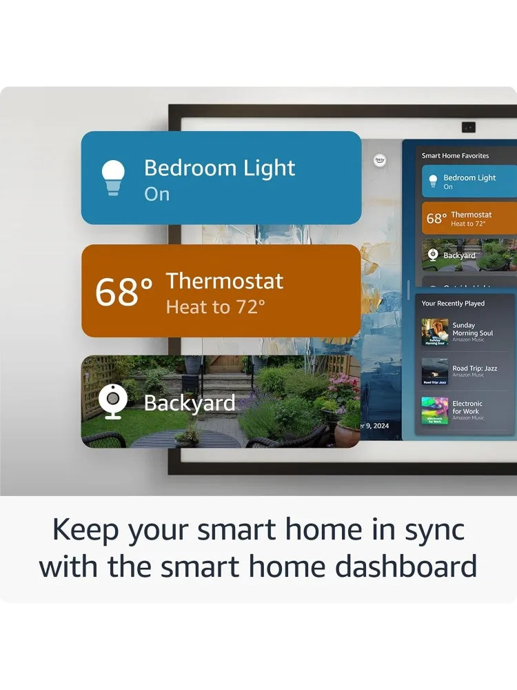 Amazon Echo Show Smart Kitchen Display With Alexa Guard