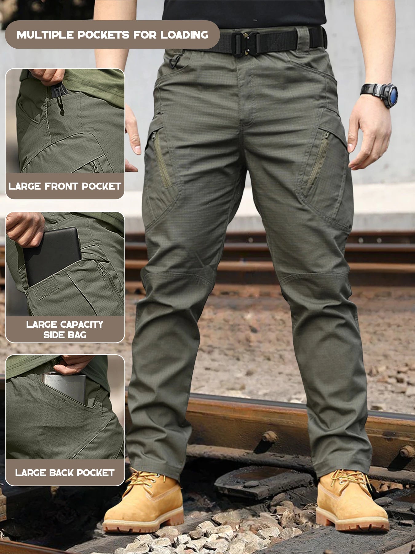 CN Guangdong IX9 Tactical Work Pants Multi Pocket Cargo