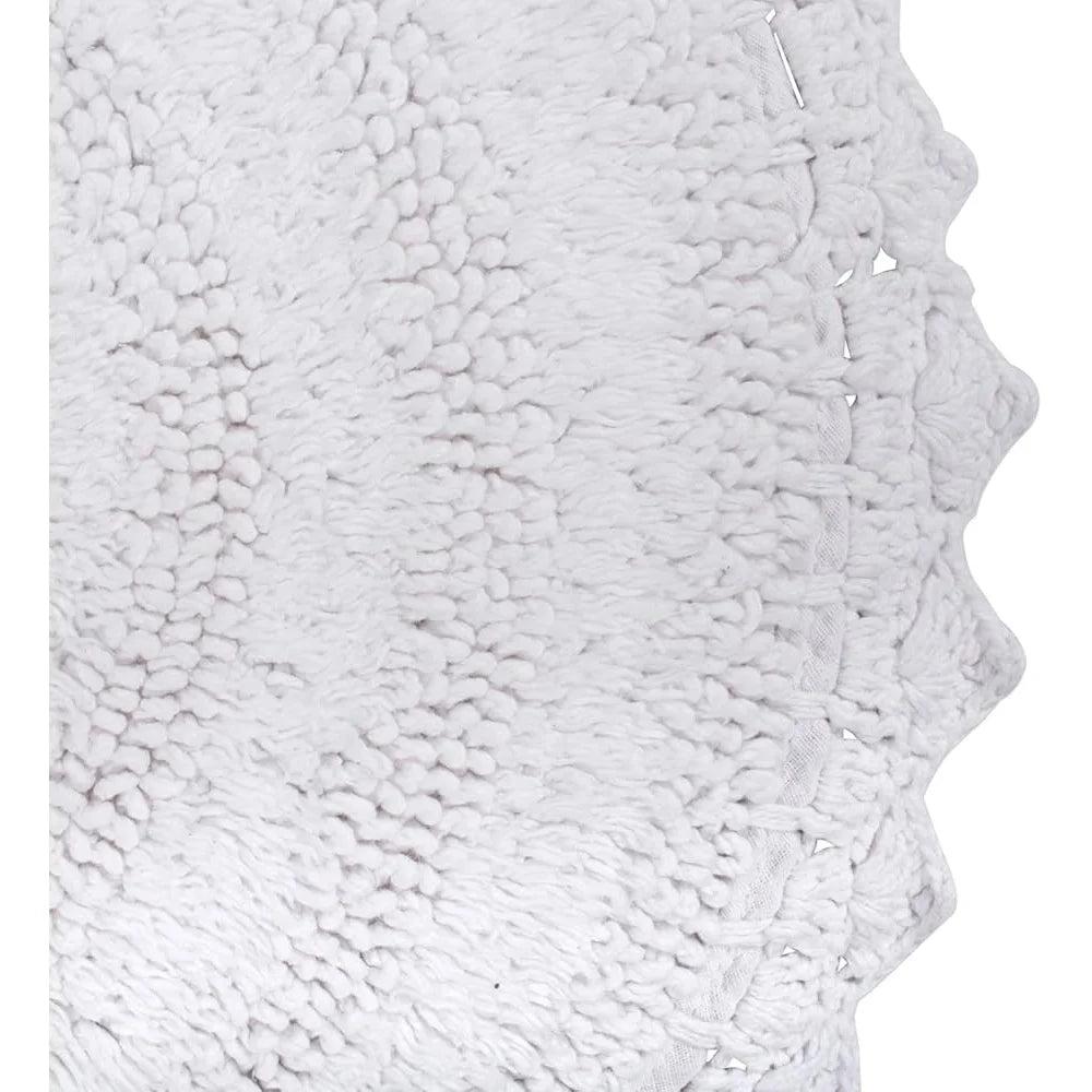 XMSJ Stylish Crochet Bath Mat Reversible Cotton Rug
