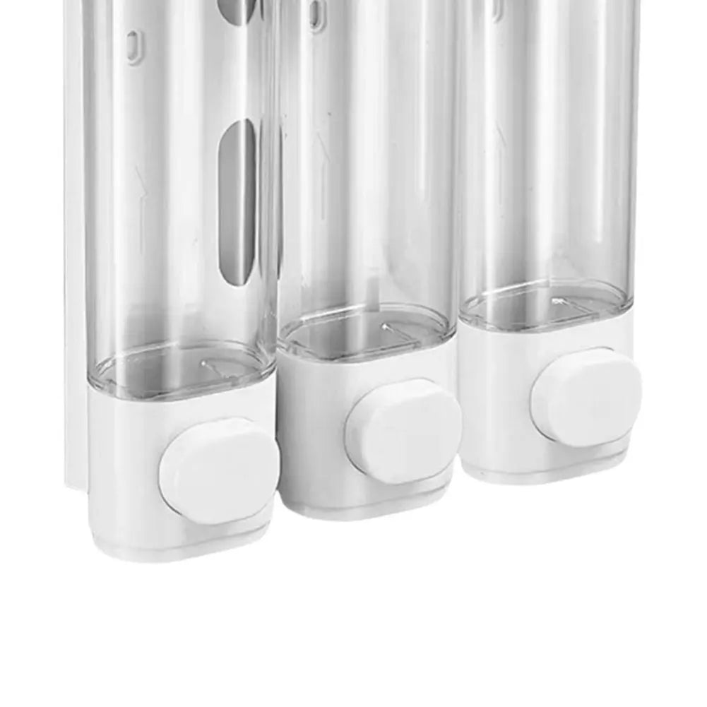 APWIKOGER Three Chamber Shampoo Conditioner Dispenser
