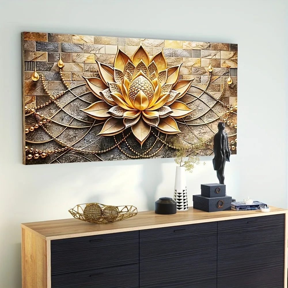 Elegant Abstract Floral Canvas Art For Interior Decor