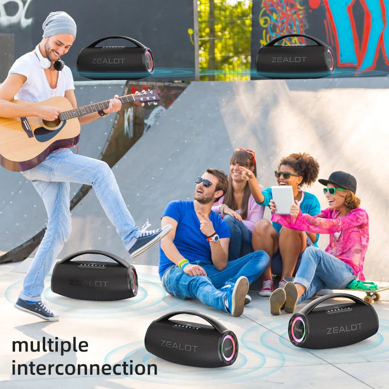 Zealot S97 80W Bluetooth Speaker Portable Waterproof
