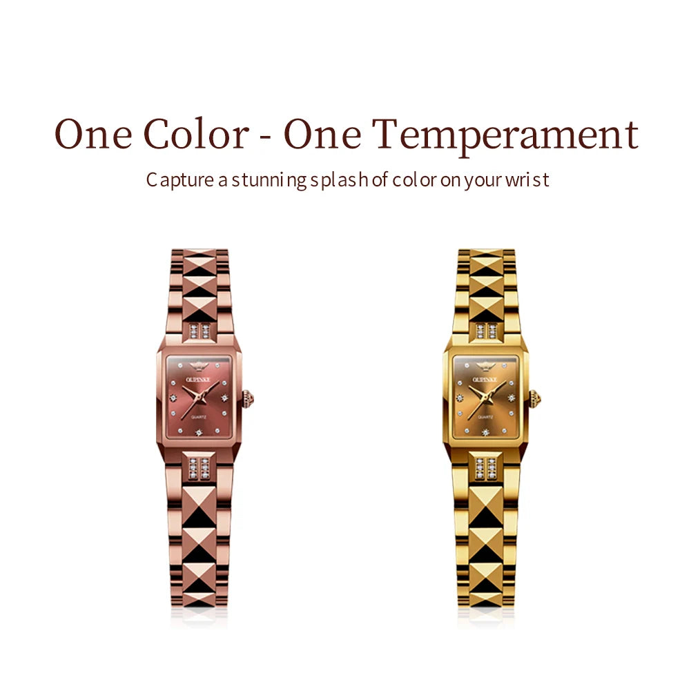 OUPINKE Japan Movement Automatic Womens Watch Tungsten