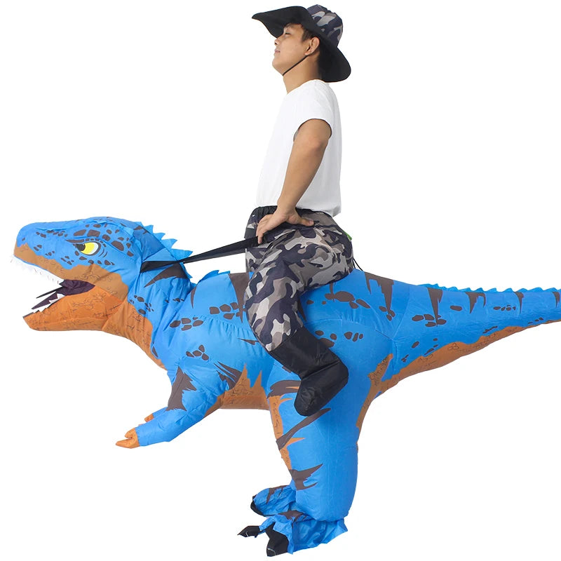 Rysotowy Halloween Inflatable Adult Ride On Dinosaur Costume