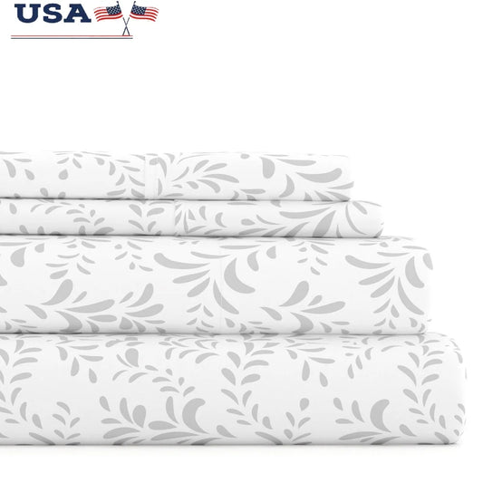 DUTRIEUX Microfiber Sheet Set Deep Pocket Wrinkle Resistant