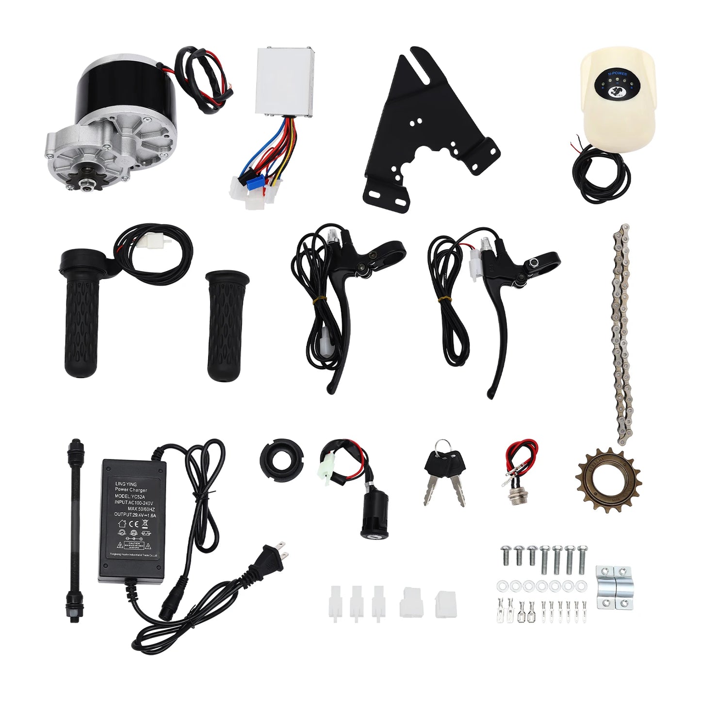 Electronic 250W Mid Kit Bicycle Ebike 24V Conversion