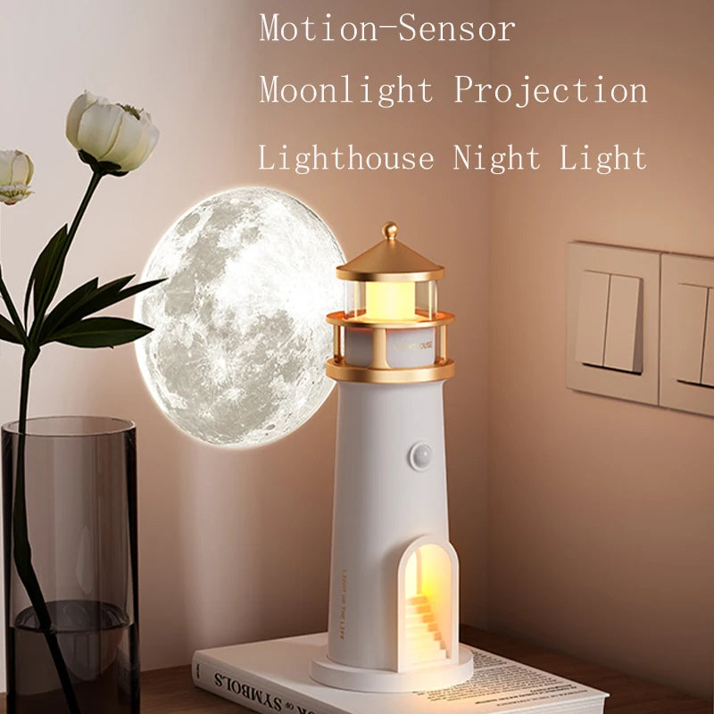 Lessdot Moon Lamp Lighthouse Night Light Bluetooth Music