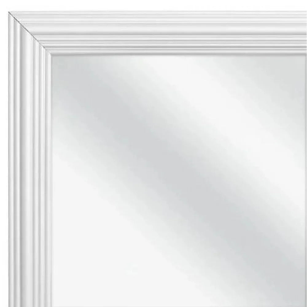 Feature Rectangular LED Floor Wall Mounted Mirror Vanity