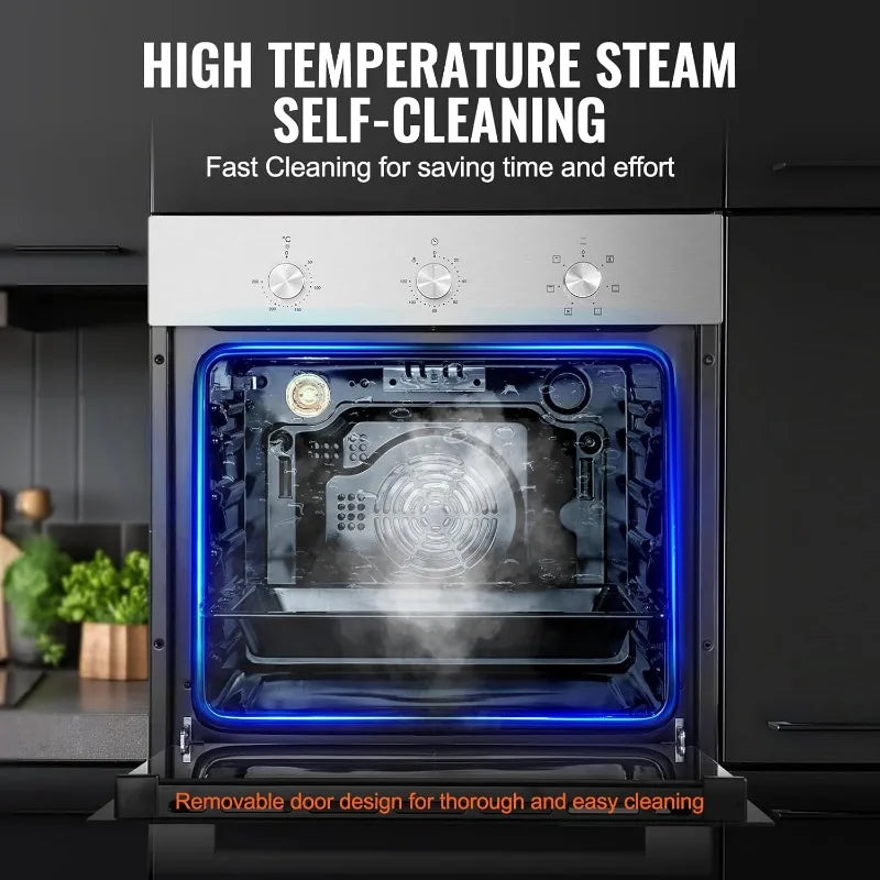 XMSJ Built In Electric Wall Oven With Timer Functions
