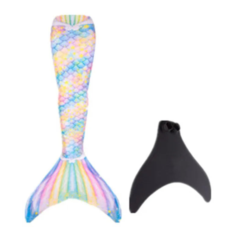2023 New Kids Girls Swimming Mermaid Tail Mermaid Costume Cosplay Child Adult Birthday Gift Fantasy Swimsuit Can Add Monofin Fin