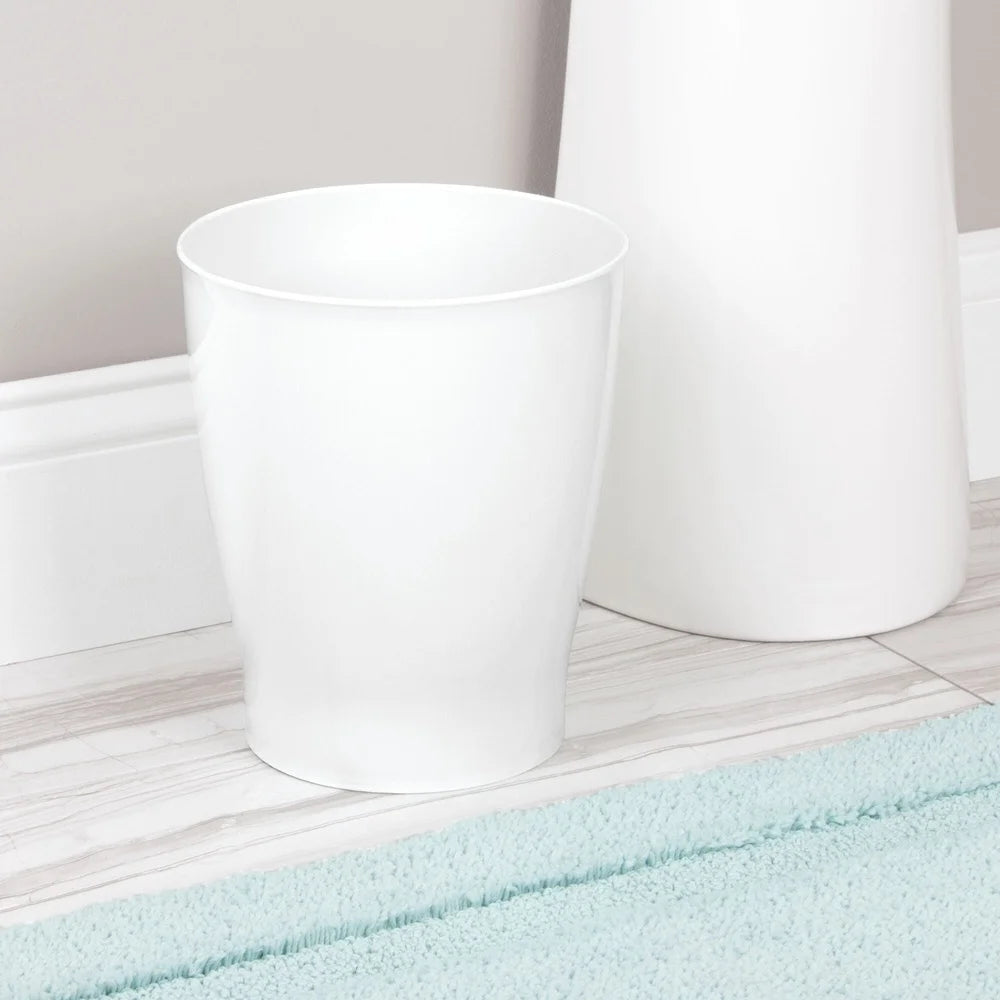 XMSJ Compact Round Plastic Wastebasket For Home Office