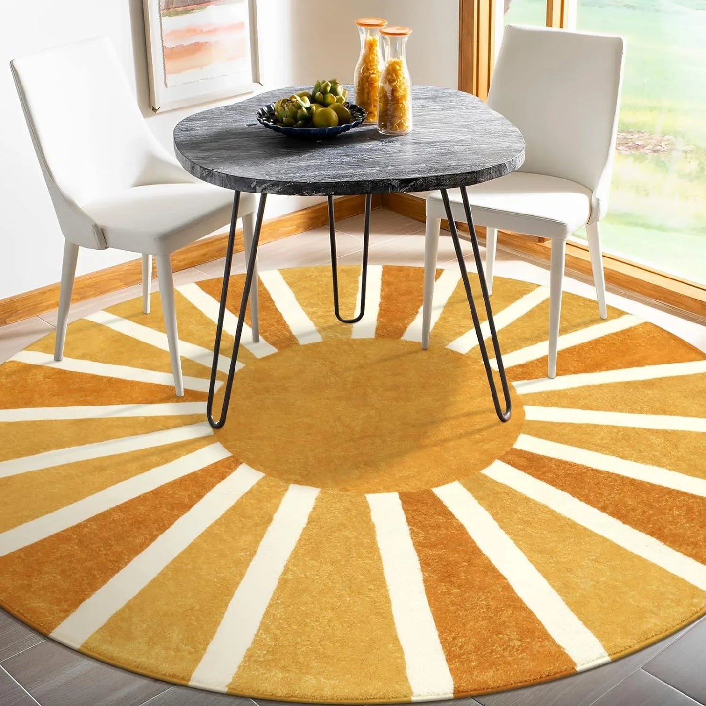 Soft Anti Slip Circular Carpet For Sofas And Home Use