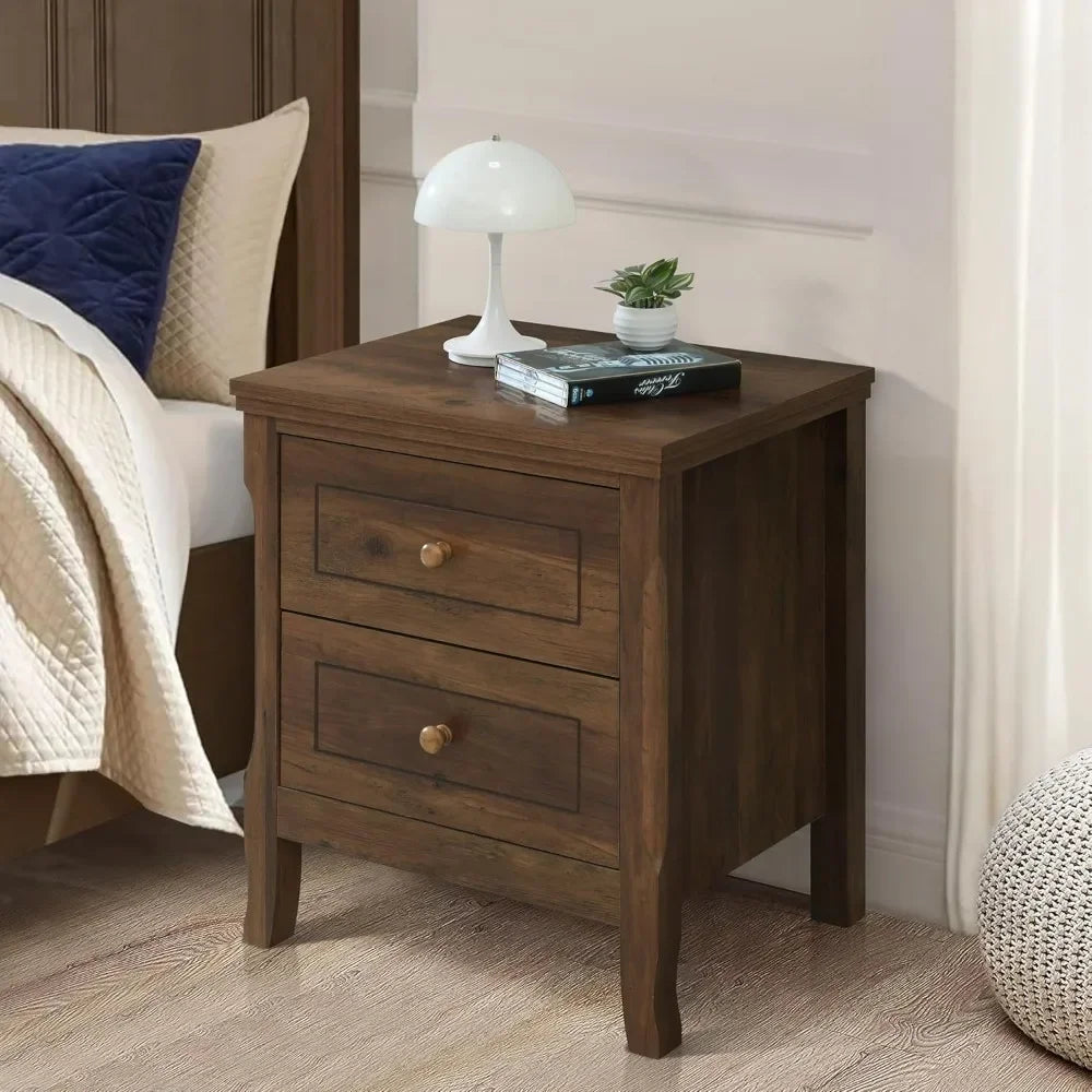 Guangbai Porter Nightstand Set of 2 Modern End Tables