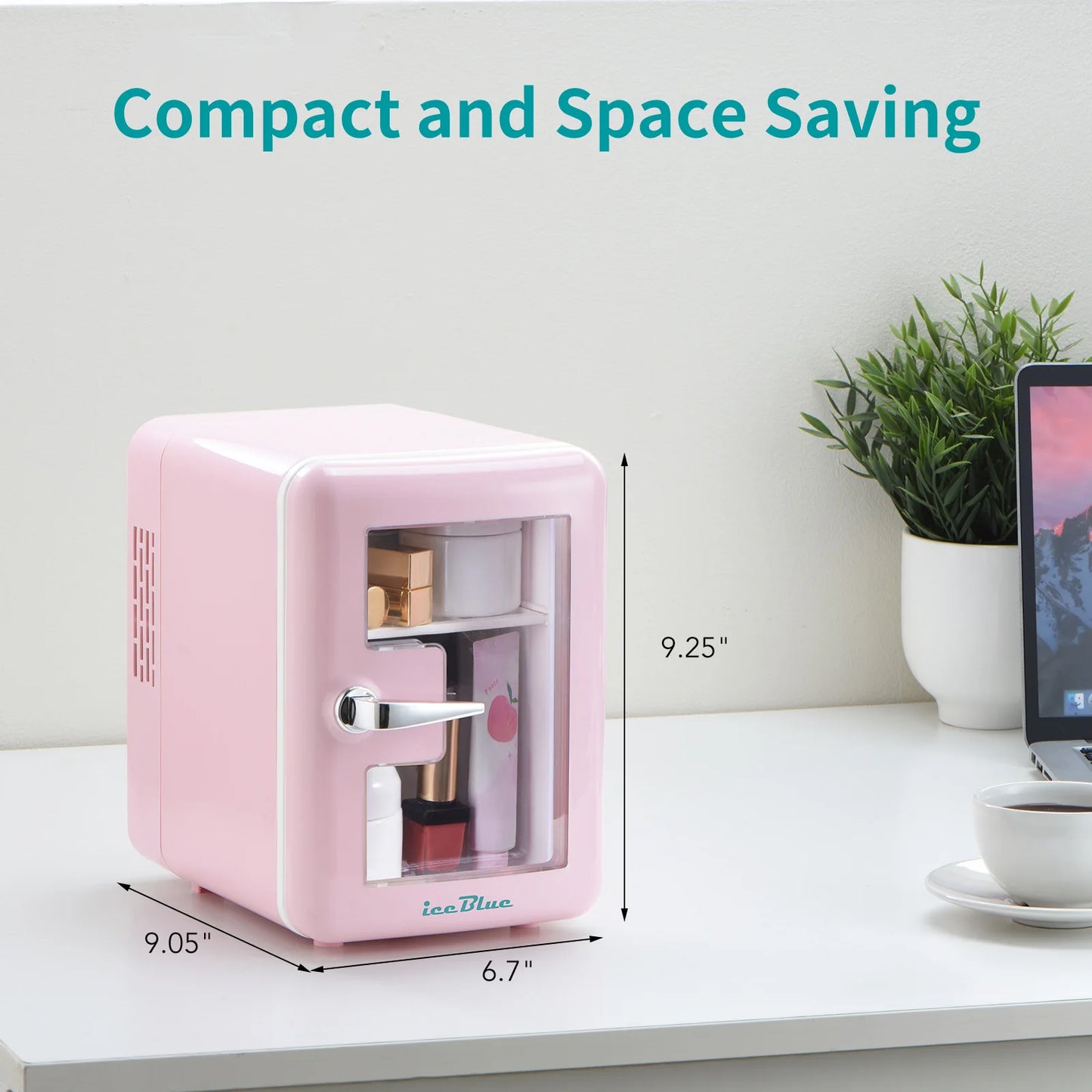 Complete Home And Apparel IceBlue Dual Use Mini Fridge