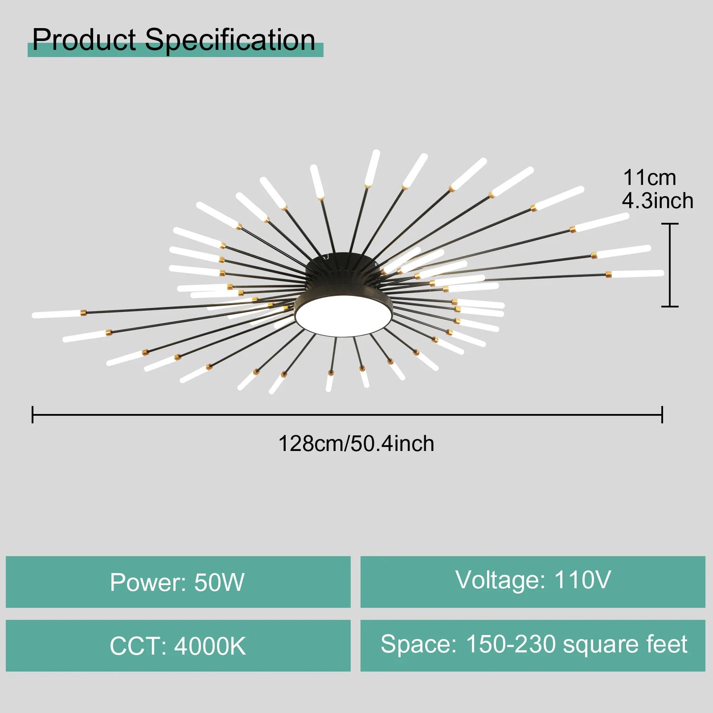 LED Ceiling Light For Living Room And Bedroom AC 90 260V