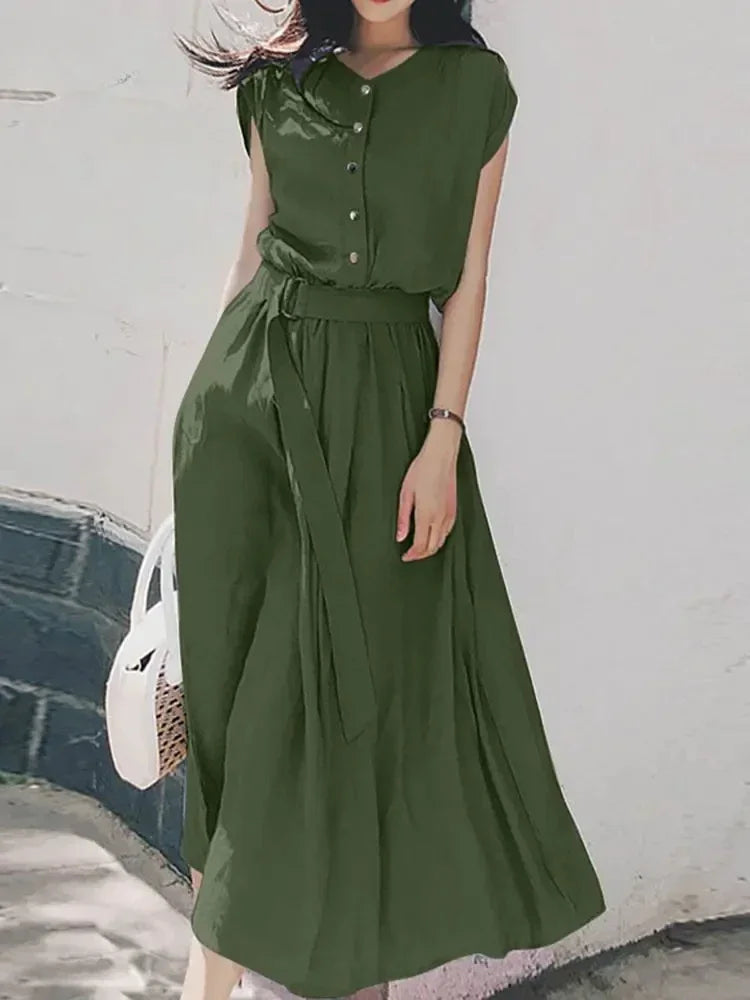ZANZEACN Women Elegant Summer Sundress Casual Dress