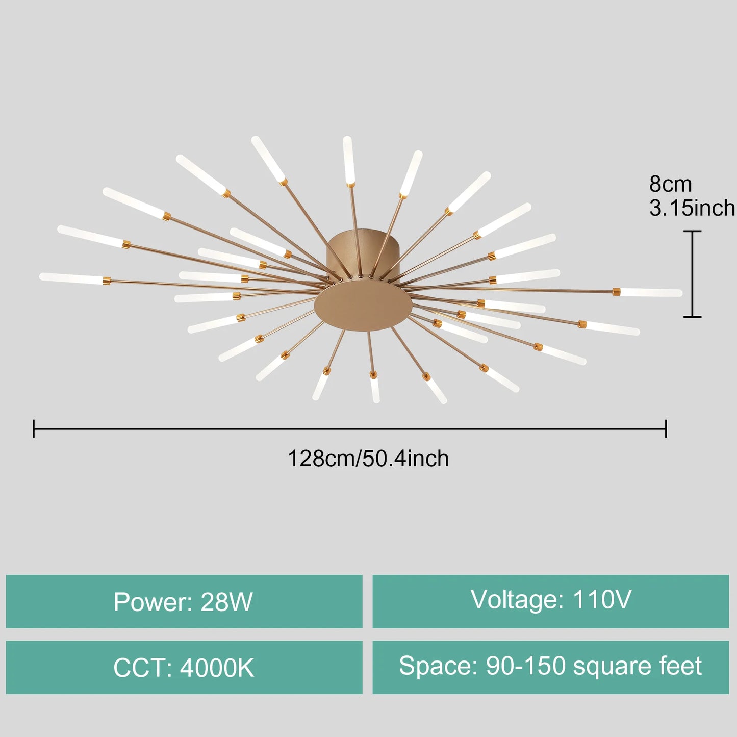 LED Ceiling Light For Living Room And Bedroom AC 90 260V