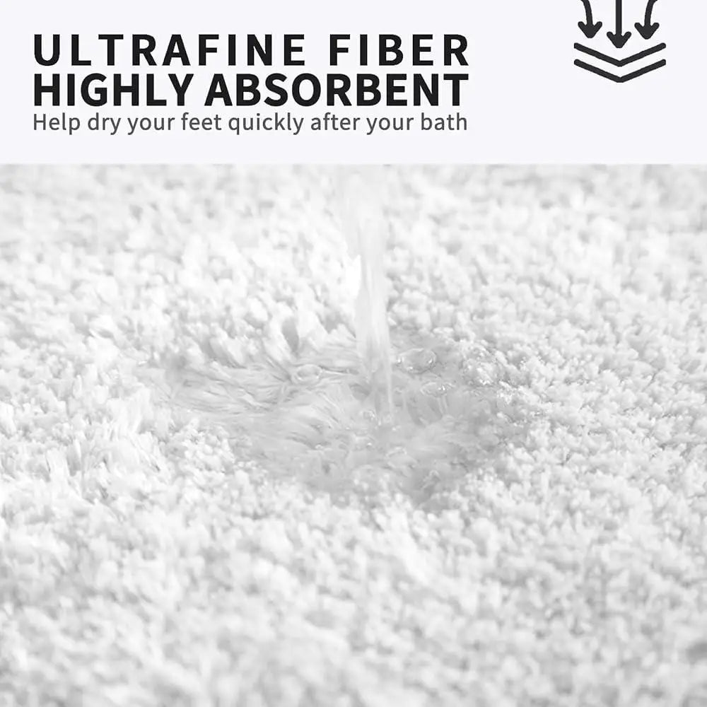 Complete Home And Apparel Non Slip Microfiber Bath Rugs