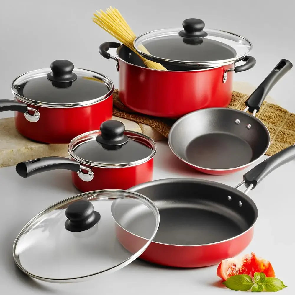 Dutrieux Nonstick Cookware Set With Lids And Pans Now