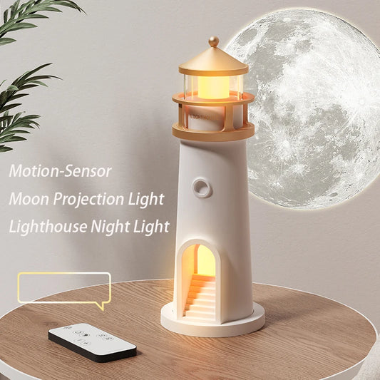 Lessdot Moon Lamp Lighthouse Night Light Bluetooth Music