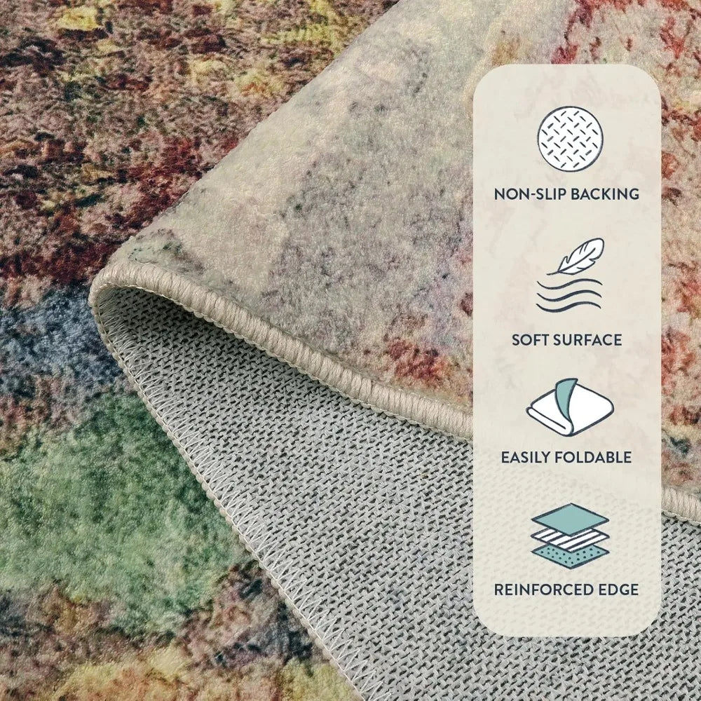 Stain Resistant Plush Nylon Rug For Modern Living Rooms